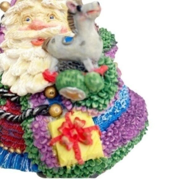 Crinkle Claus Scandinavian Santa 4" Figure 1995 Christmas Decoration Decor - Picture 4 of 14